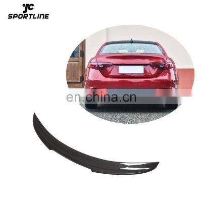 JCSportline Carbon Fiber PSM Rear Trunk Spoiler for Alfa Romeo Giulia 2015-2017