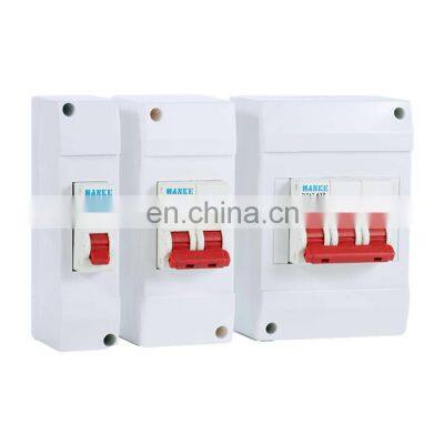 1P 2P 3P 4P AC230V/400V  4.5KA  DZ47-63 Satety breaker with Cover Series Safety Breaker