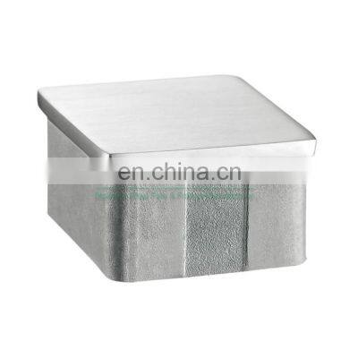 Wholesale Satin Finish Square Type Post Top Fitting Stainless Steel Cap Railing Posts End Cap