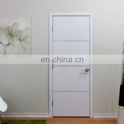 Residential decorative aluminium strips white interior soundproof room wooden door designs luxury bedroom modern wood doors