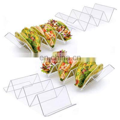 Modern Lucite Taco Holders Acrylic Taco Holder Stands Clear Taco Stand Tray Serving Plates