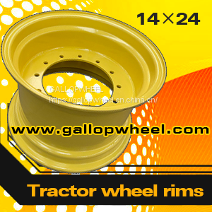 Steel Agricultural Tractor Wheel Rims 14X24 for 16.9-24 Tires