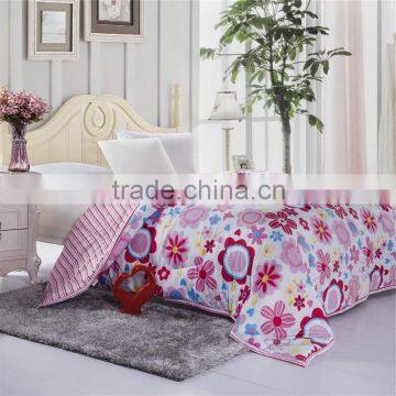 China wholesale colorful duvet set reactive printed cheap home use thick comforter