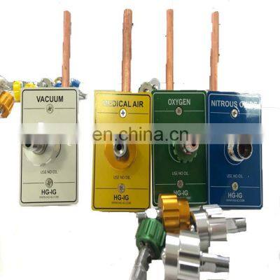 British Hospital Medical Wall Gas Outlets, Bed Head Standard Oxygen outlets for Surgical Ceiling Pendant