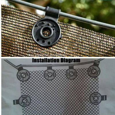 Shade Cloth Plastic Clips Black Shading Net Fixed Round Clip for Sun Shade Net, Anti Bird Netting, Landscape Cloth, Shading Fabric Accessories photo-5