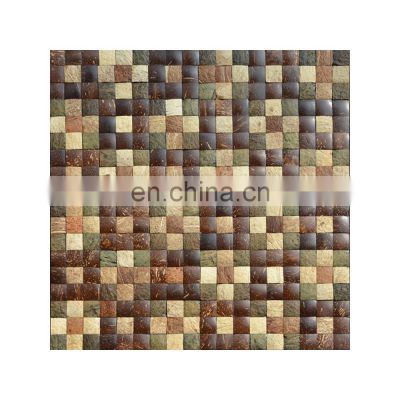 HS16102 coconut panels/coconut mosaic/coconut shell panels