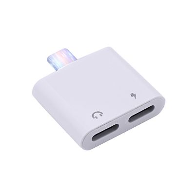 2 in1 Audio Adapter Charger Cable For Iphone 6 7 8 X 11 12 Dual Headphone Aux Cable Converter For Iphone Charging Spltte