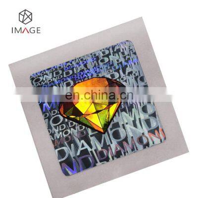 Aesthetic Holographic Silver Security Custom Sticker for Electronic Products