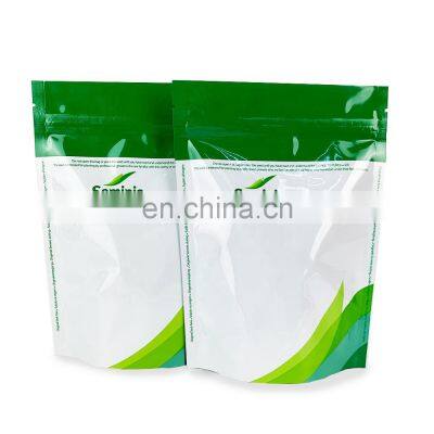 Custom biodegradable bolsa de pie sealed food commodities gravure printing zipper PE stand up pouch