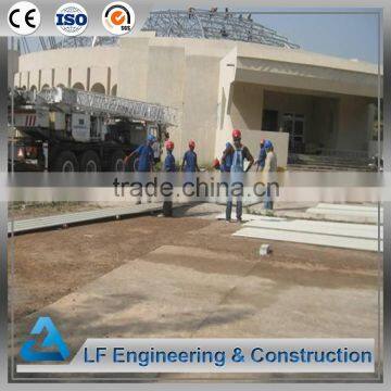 Free design prefabricated steel space truss function hall