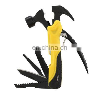 Hot Products Mountaineering Camping Multifunctional Tools Claw Hammer Pliers 12 in 1 Multifunctional Tools