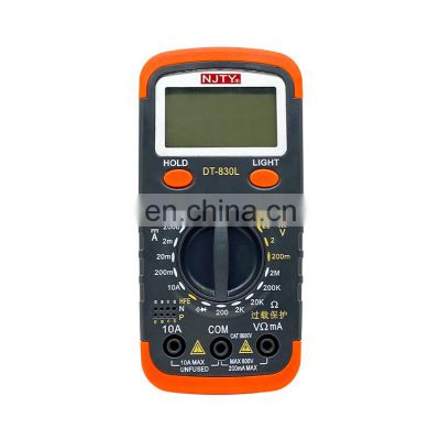 HT- 830L 2000 Counts One-handed button operation  Digital Multimeter