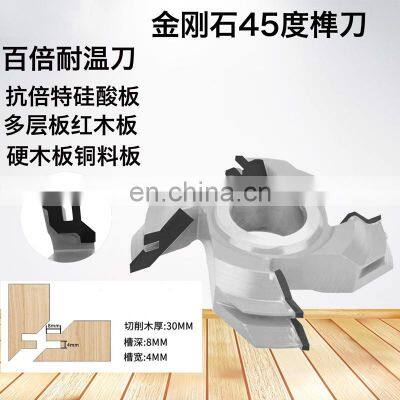 LIVTER 45 Degree Woodworking Milling Tenoning Cutter Four Side Spindle Moulder Machine Finger Jointing Shaper Cutters photo-3