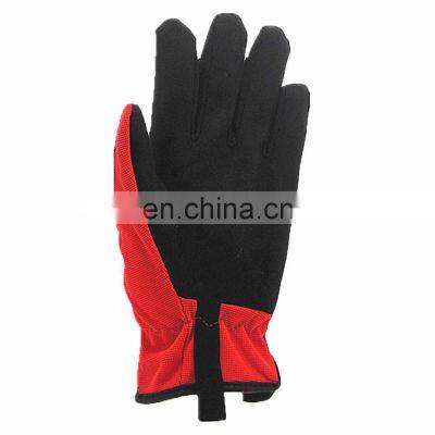 Household Wear-resisting Red Garden Hand Labor Protective Work Safety Gardening Gloves For Women photo-4