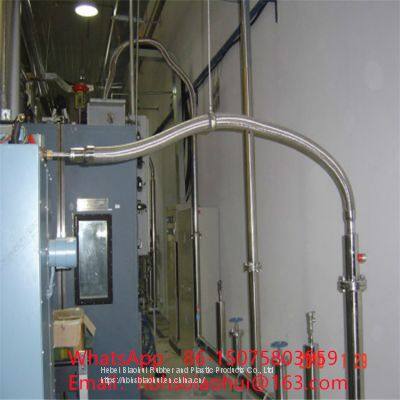 Flexible vacuum insulated transfer pipes