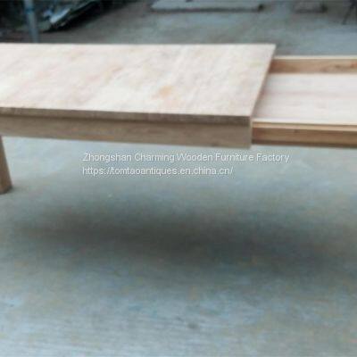 Solid Elmwood Dining Table,extendable photo-4