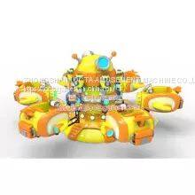 Guangdong Zhongshan Tai Le Play Children's Indoor and Outdoor Inspection Free Waterproof Lifting Aircraft 6-seat Amusement Equipment Mini Lifting Aircraft photo-5