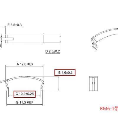 RM6-1 Clamps, RM6-1 Transformer Clips Spring Clips, SK7 Material，Delivery Fast. photo-2