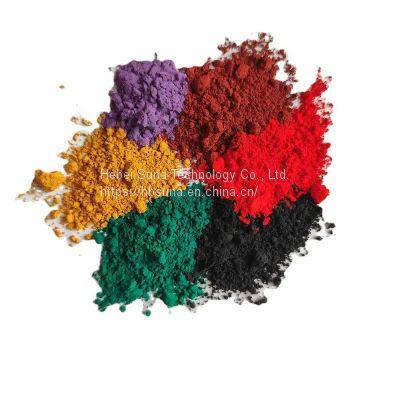 Factory Wholesale Red/Yellow/ Black/Blue/Green Iron Oxide Paint Grade Iron Oxide