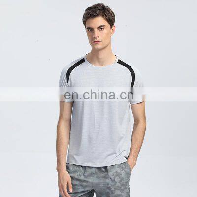 Wholesale Blank Custom Logo Breathable Short Sleeve Gym Fitness T-Shirt Plues Size Men's Workout Running Sportswear Clothes