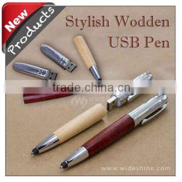 2014 new products , Wooden pen drive and ball pen Taiwan pen manufacturers , advertising and innovative products