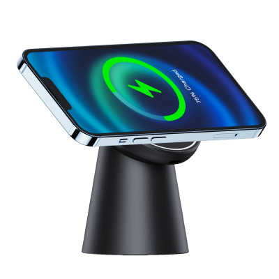 Vertical Switching Magnetic Wireless Charger Mobile Phone Holder Fast Wireless Charging