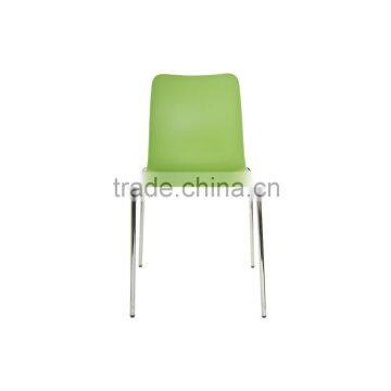 Replica Chrome Metal Frame PP Seat Designer Furniture Green B&T Leo Side Chair,Leo Chair, Alp Nuhoglu Leo Stacking Chair photo-2