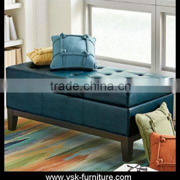 OT-108 Leather Storage Long Bench For Bedroom