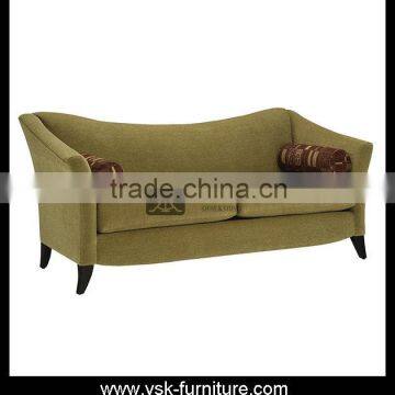 SF-131 Saudi Arabia Style Two Seaters Fabric Sofa Design