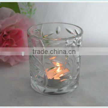 clear thanks giveing day candle glass holders