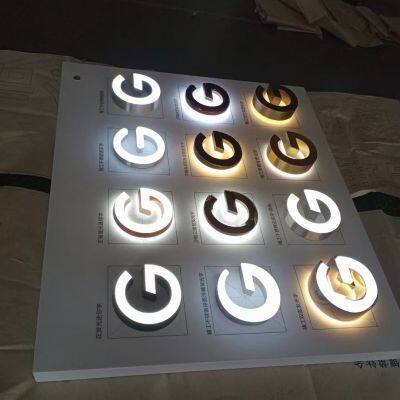 Acrylic Luminous Words Mini Words Resin Outdoor Advertising Back Luminous Stainless Steel Advertising photo-4