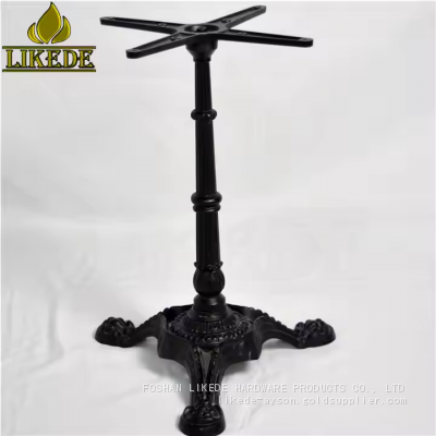 Cast Iron Coffee Table Legs Metal Black Removable Table Leg photo-2
