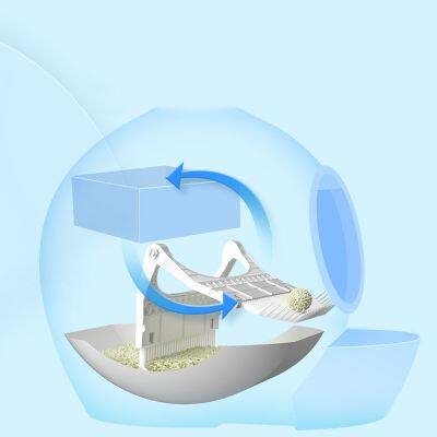 Deluxe Pet Smart Self-Cleaning Cat Litter Box Jumbo Size Enclosed Smart Litter Tray With Automatic Cleaning System photo-4