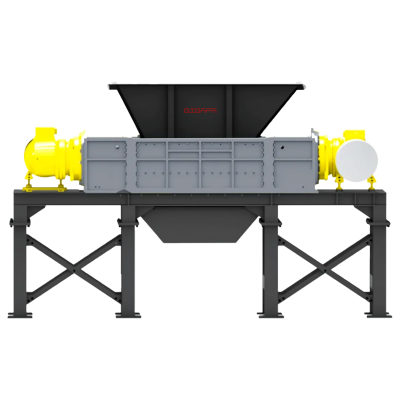 Dual Shaft Tire Shredder