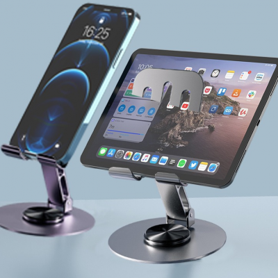 360° Rotatable Adjustable Mobile Phone Holder Desktop Bracket Alloy Material Phone Stand photo-2