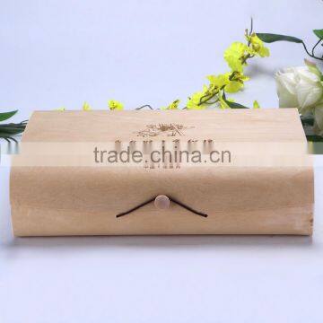 Christmas gift packing birch veneer wood packing box with custom logo