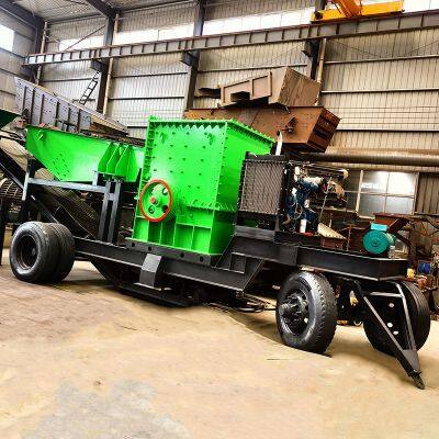 Mobile Stone Crusher, Tire-mounted Mobile Crusher for Construction Waste and Limestone, Stone Crusher. photo-3