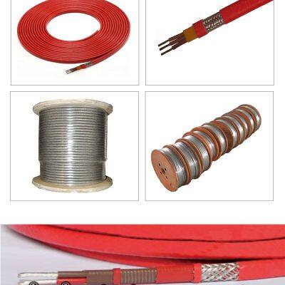 Zweikernige rote Kunststofftrommel-Erdwärmekabel für unterirdische Elektroheizung, Konstantleistungs-Heizkabel für Unterflurböden und Rohre photo-6
