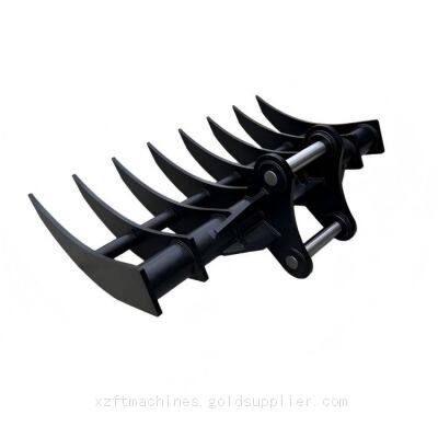 5 Ton Excavator Root Rake Heavy Duty Rake Attachment photo-4