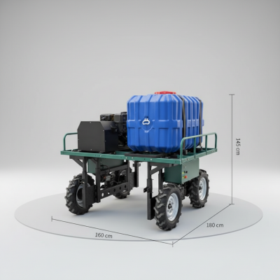 Vigorun Electric Agricultural Sprayer Self-Propelled Remote Control Sprayer Vehicle 8,4 m de longueur de flèche Moteur 622 cc 0~8 km/h