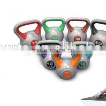 Cement Kettlebell in Plastic Coating for Weight Lifting and Body Exercise 2-20kg