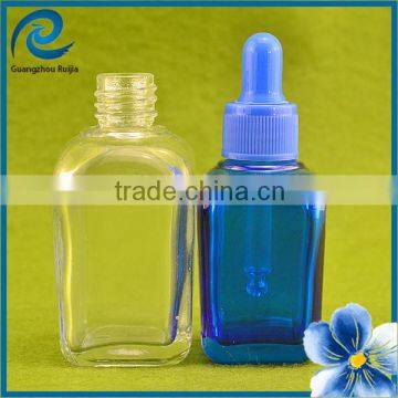 50ml clear frosted glass dropper bottles