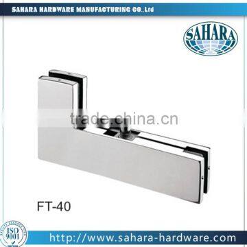 FT-40 glass door stainless steel patch fitting top crank clamps