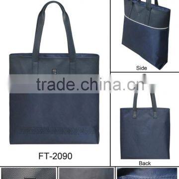 New fashion hot item hot sales promotional polyester Tote Bag blue