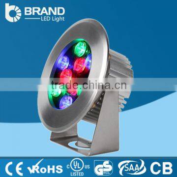 Guangzhou Stainless Steel High Quality IP68 DC24V 24W DMX RGB LED Underwater Light