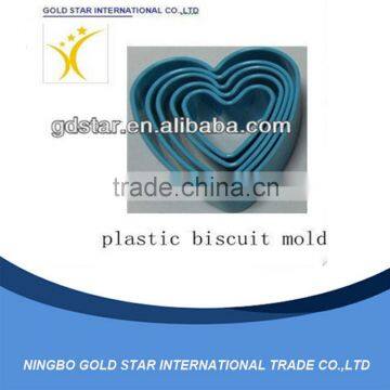 Heart Shaped Romantic Plastic Biscuit Mold