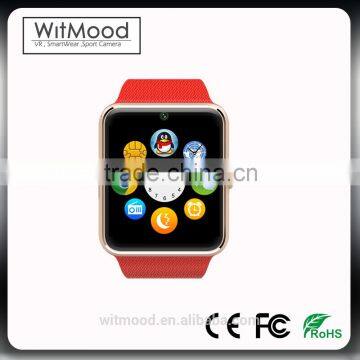 Bluetooth Smart Watch GT08 Wrist Watch for iPhone 5 5S 6 6S 6 Plus Samsung Galaxy Note 5 S6 Edge HTC Android PhoneMTK2502C