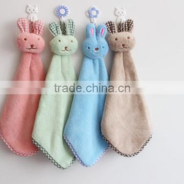 Cartoon animal colorful hanging hand towel