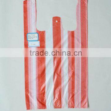 HDPE Stripped T-shirt Packing Bag