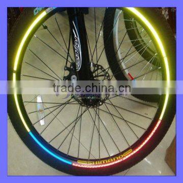 Fluorescent MTB Bike Stickers Bicycle Wheel Reflector Rim Light Tape